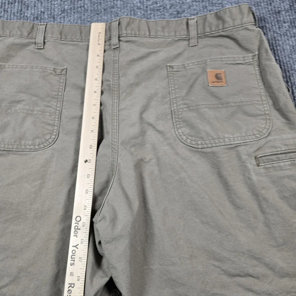 Carhartt Shorts Mens 42 Khaki Work Utility Carpenter B144 LBR Cotton‎ 40x7
